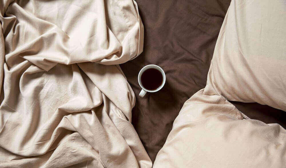 acorn brown and beige washed cotton winter bedding