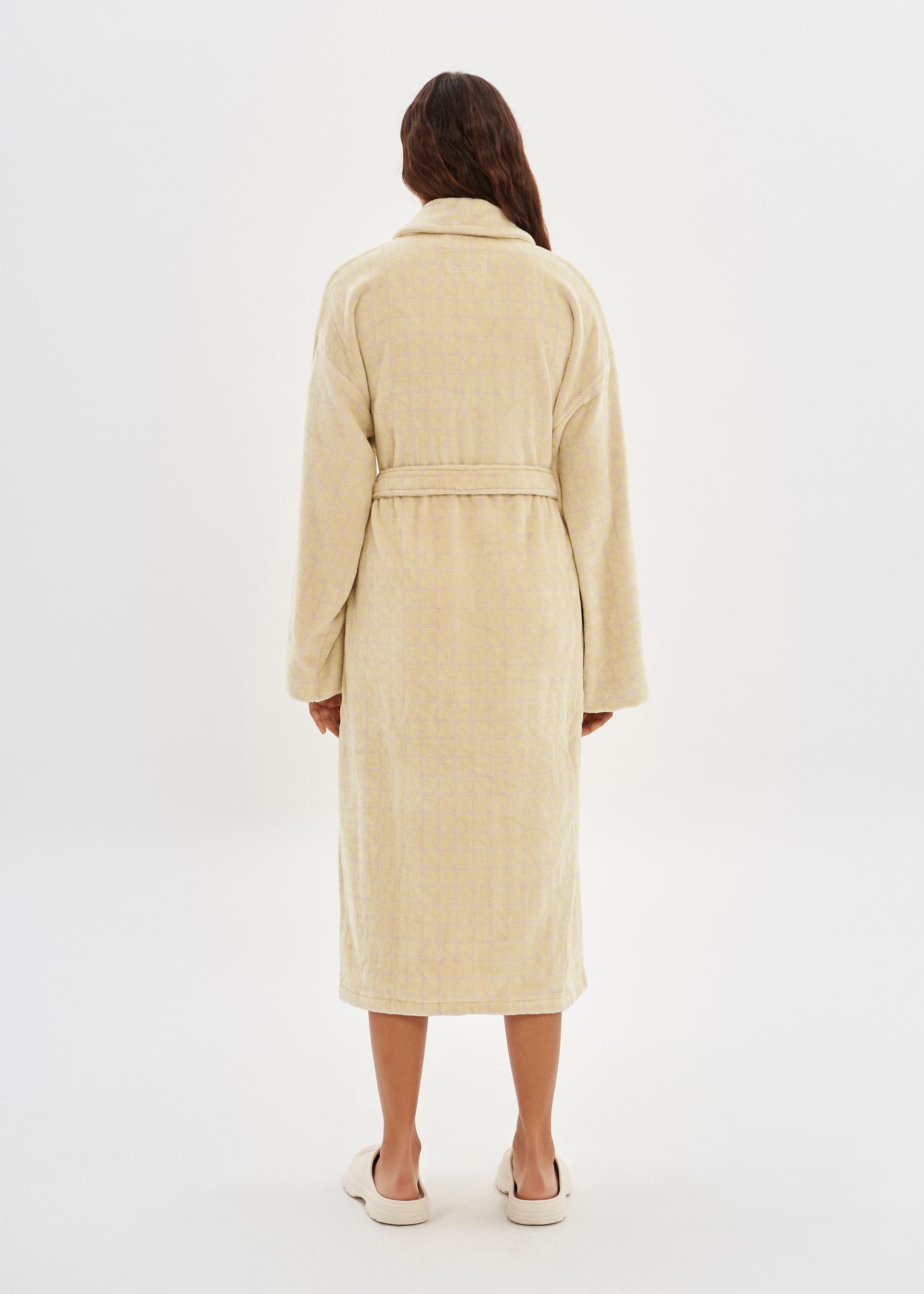 Bathrobe | Velour Geo Triangle