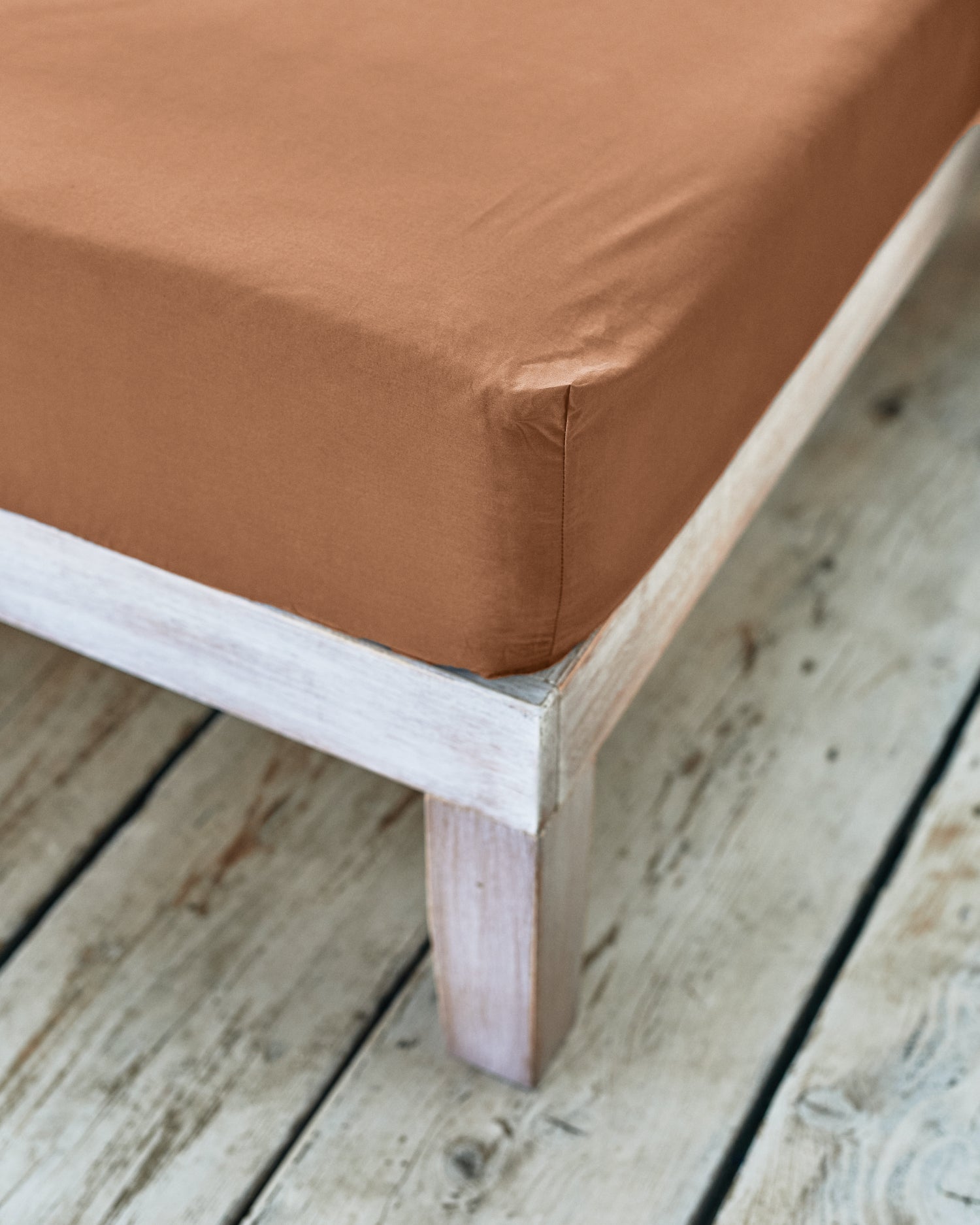 Caramel Brown Fitted Bedsheet | Light Brown Fitted Sheets | beddable