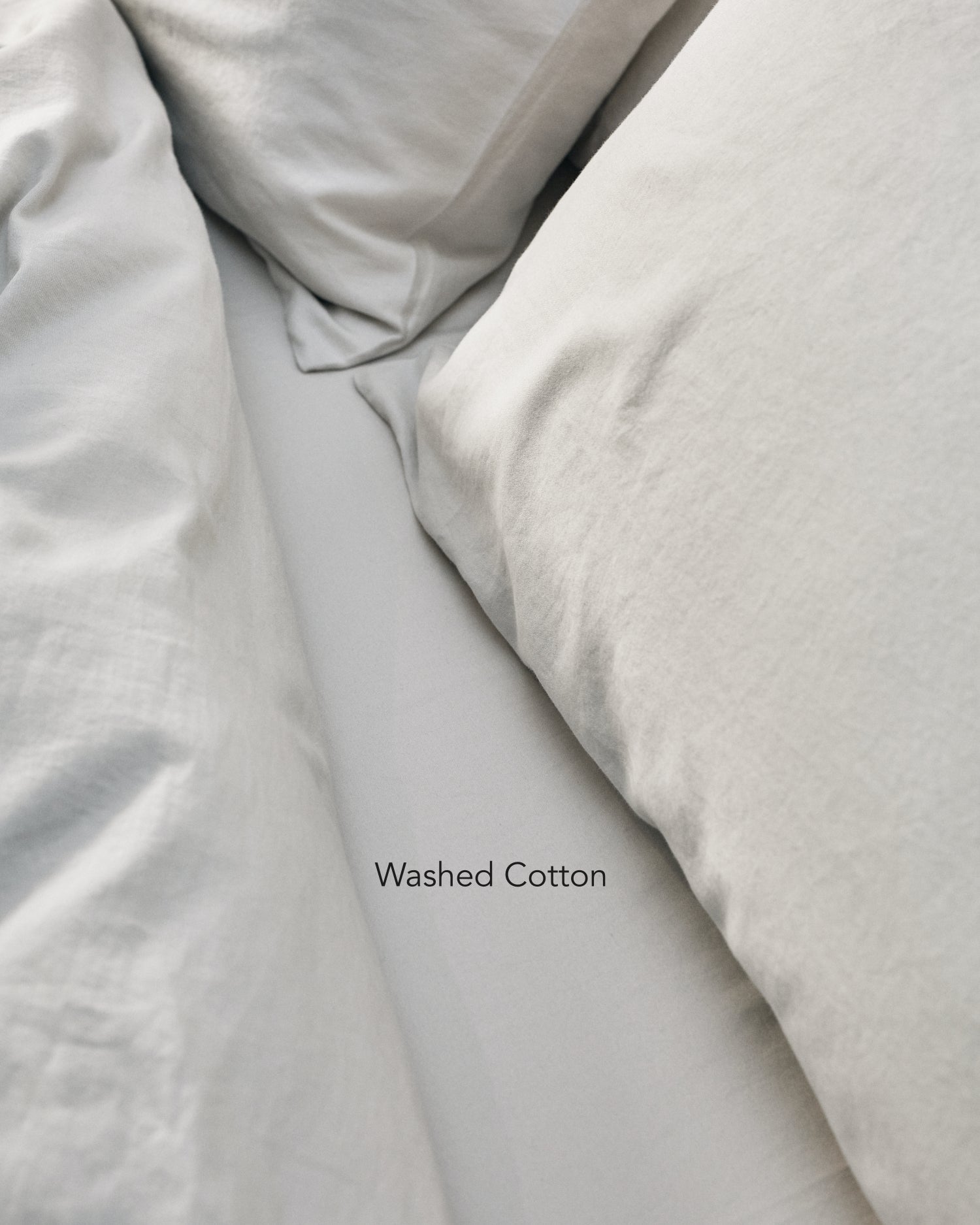 Light Grey Bedding Set (100% Cotton, Plain) | beddable