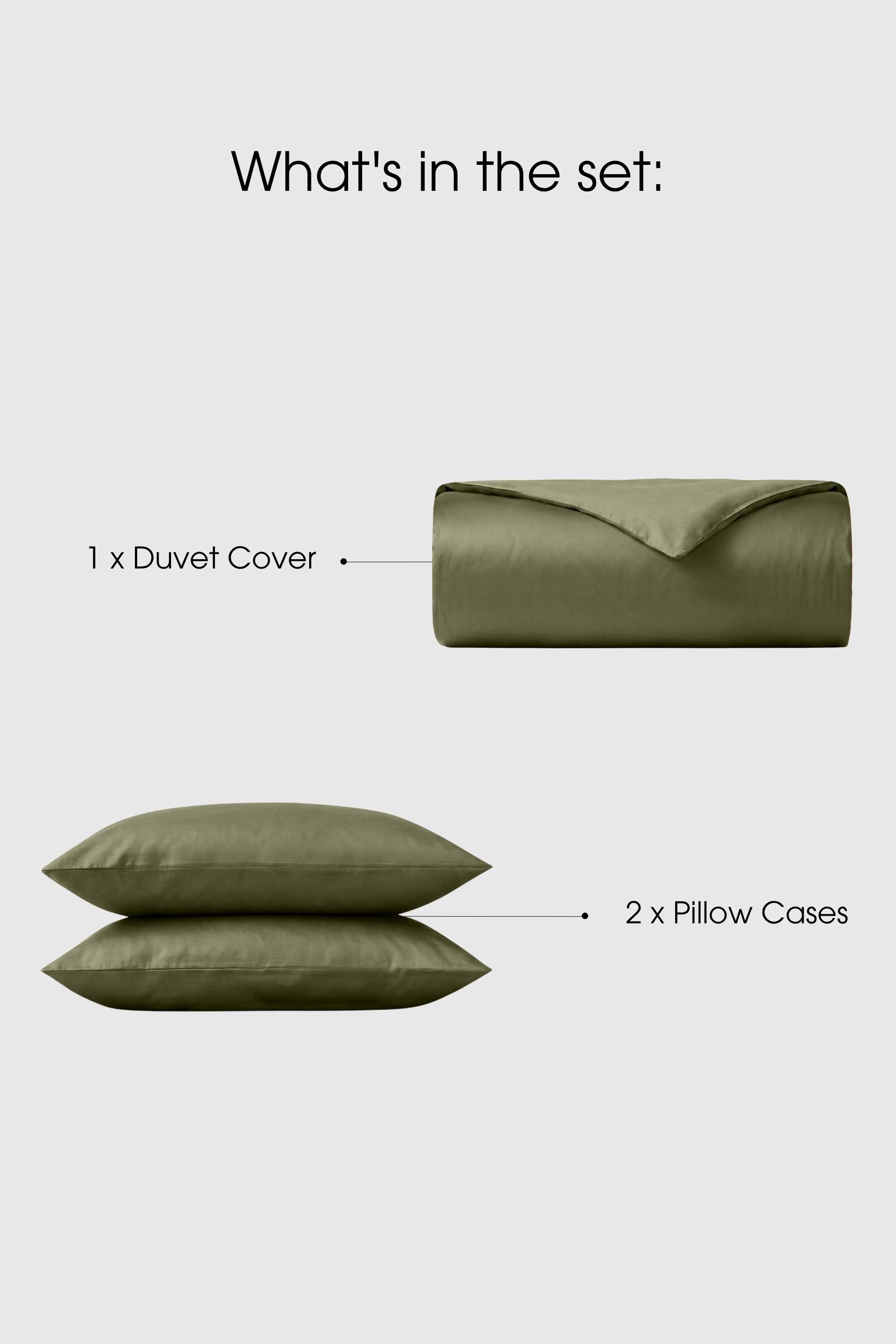 Sateen Duvet Cover Set – Silky 100% Cotton | Bedable - Bedding