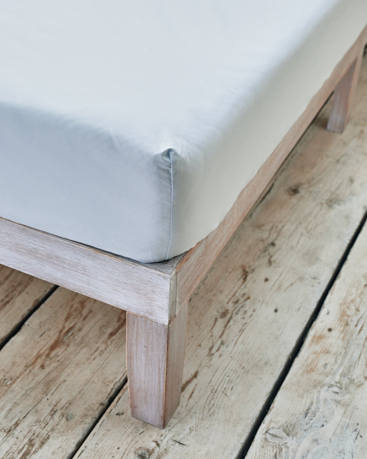 Light Blue Fitted Sheet (100% Cotton) | beddable
