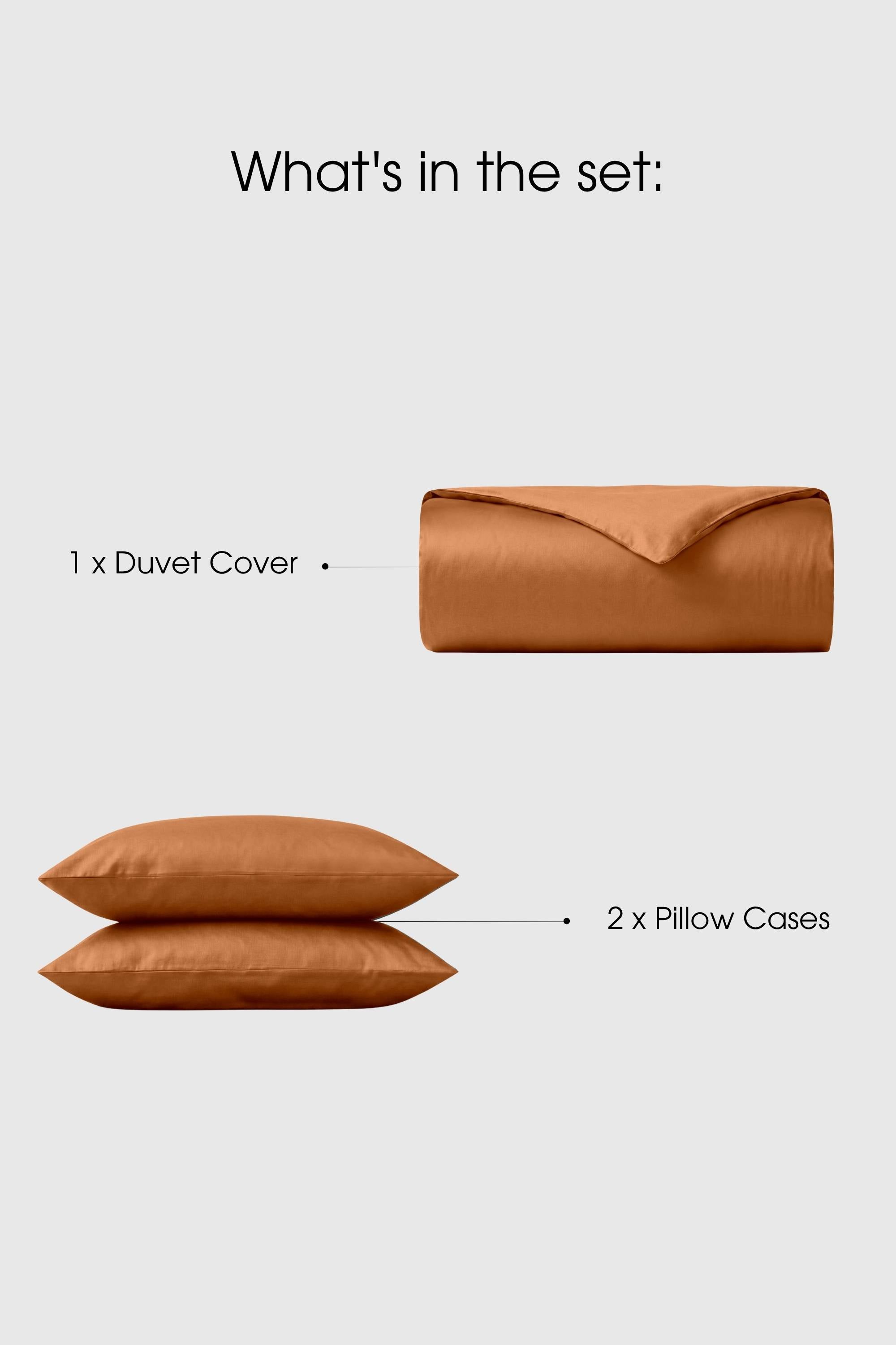 Sateen Duvet Cover Set – Silky 100% Cotton | Bedable - Bedding
