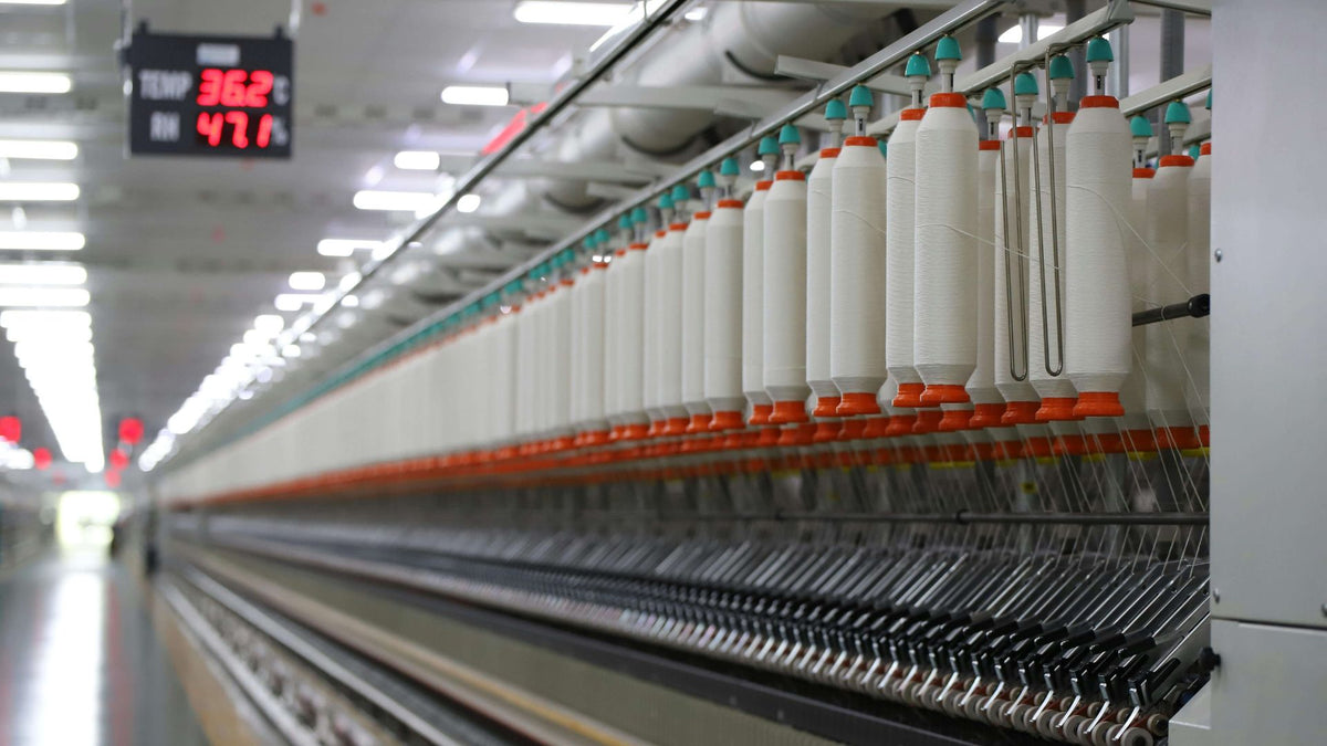 Cotton bedding in production at a Bedable partner mill