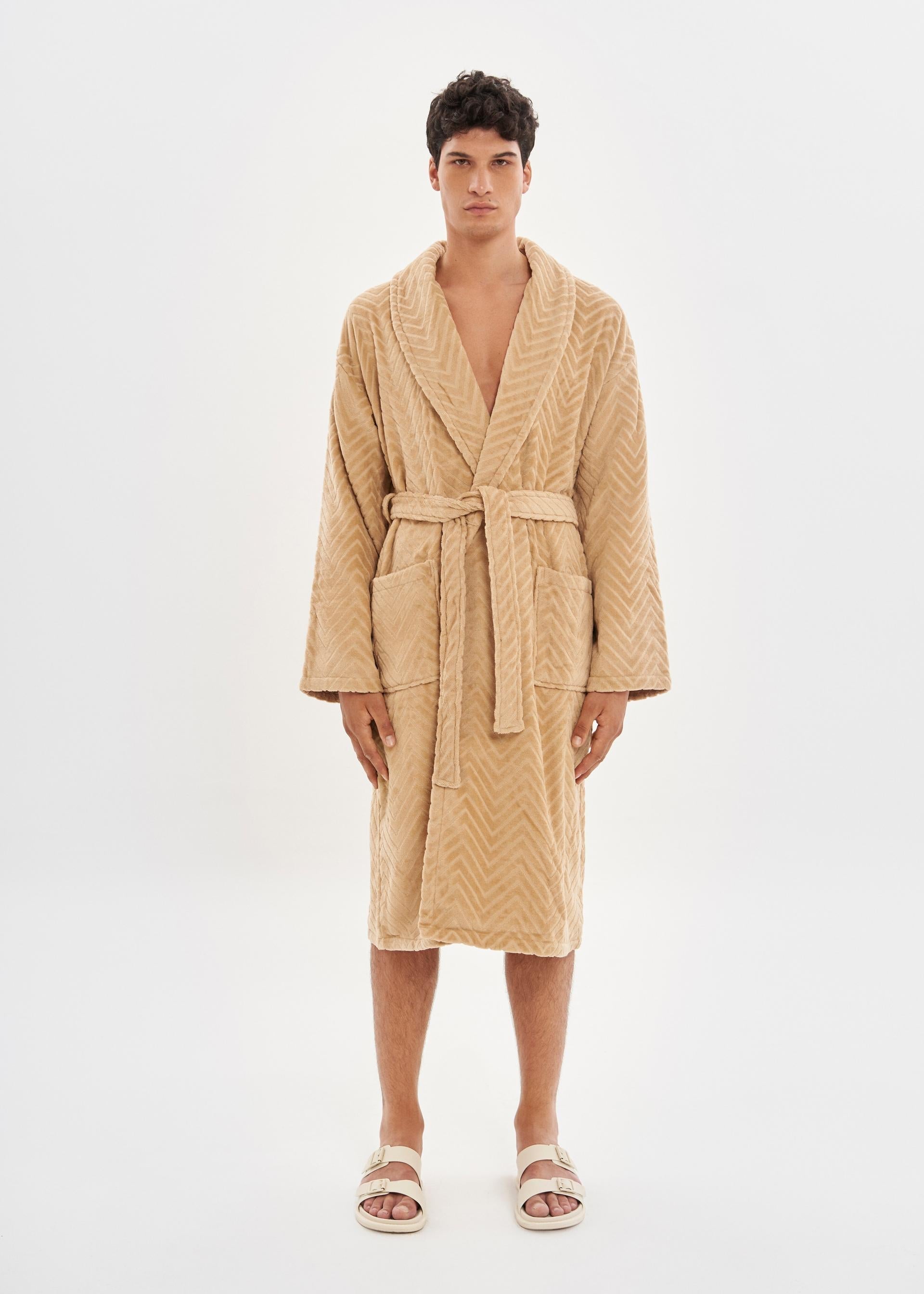 Bathrobe | Velour Taupe