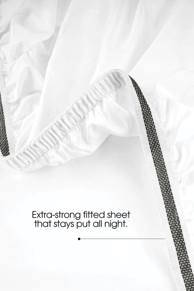 Sateen Deep Fitted Sheet – Silky 100% Cotton | Bedable - Bed Sheets