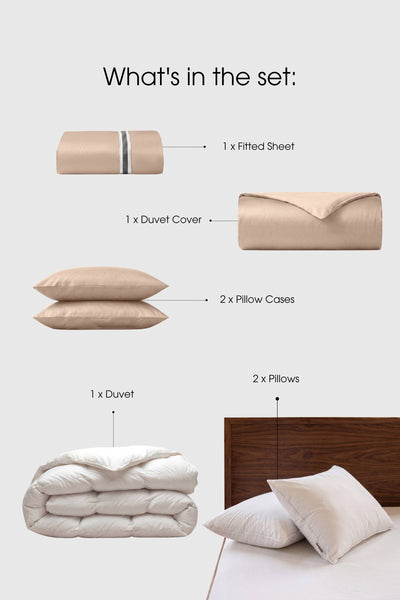 Sateen Bedding Set – Duvet, Pillows & Sheets | Bedable - Bedding