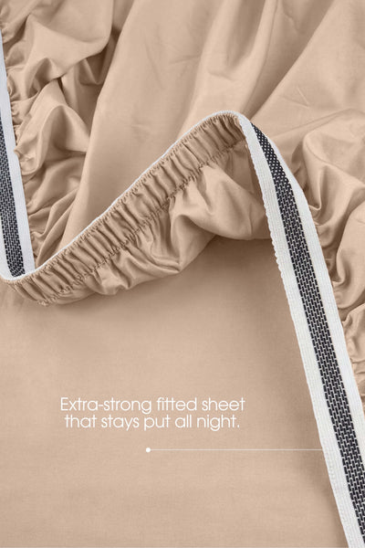 Sateen Deep Fitted Sheet – Silky 100% Cotton | Bedable - Bed Sheets