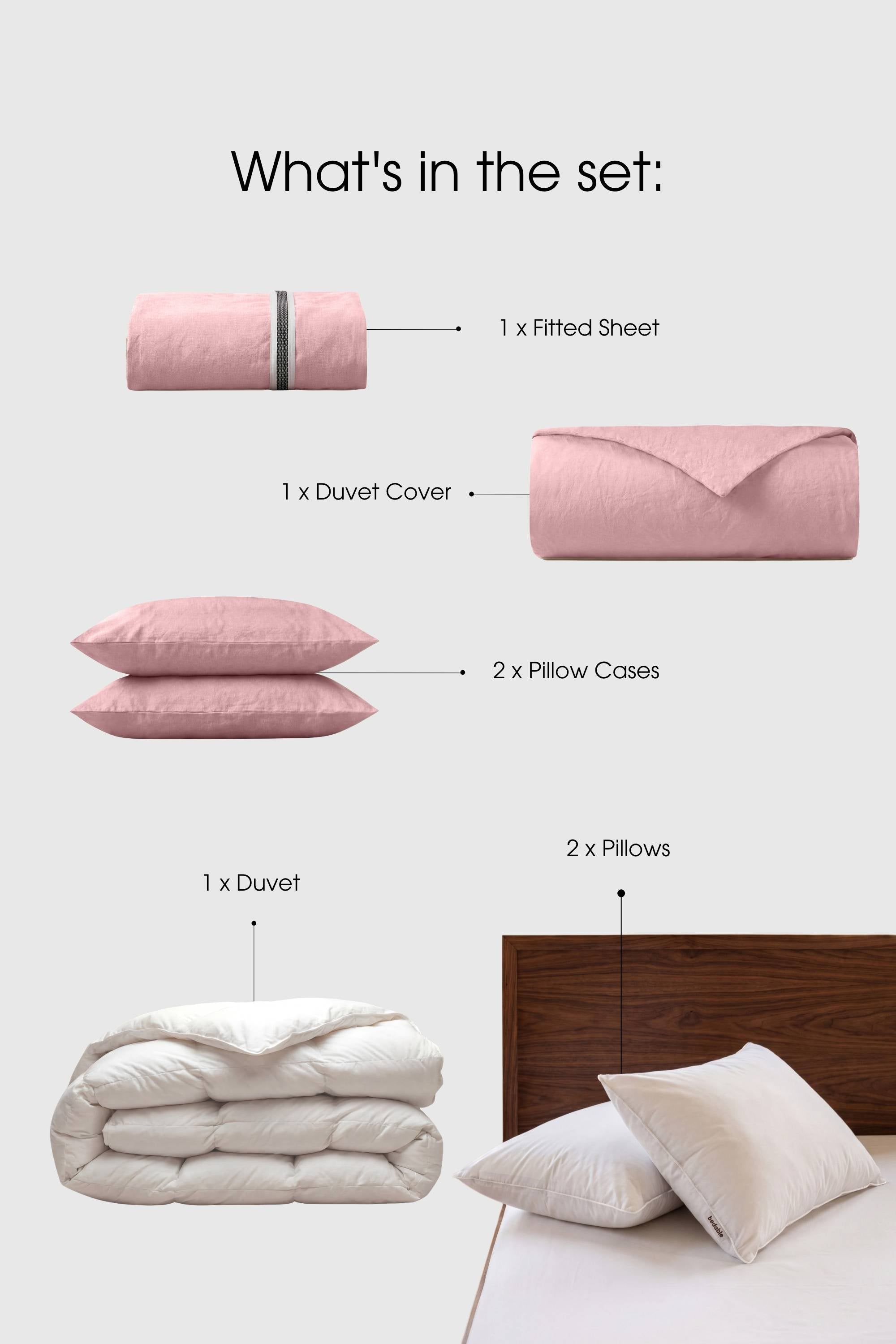 Percale Bedding Set - Duvet, Pillows & Sheets | Bedable - Bedding
