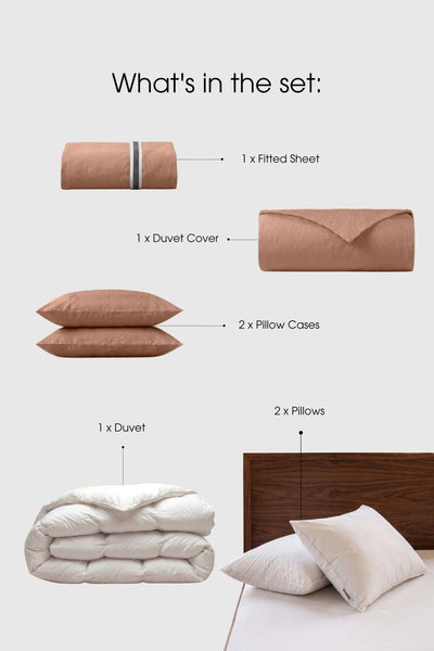 Percale Bedding Set - Duvet, Pillows & Sheets | Bedable - Bedding