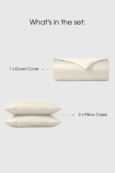 Sateen Duvet Cover Set – Silky 100% Cotton | Bedable - Bedding