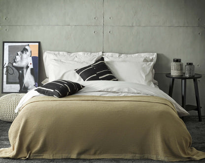 cotton white luxe bedding set
