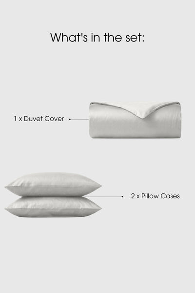 Sateen Duvet Cover Set – Silky 100% Cotton | Bedable - Bedding