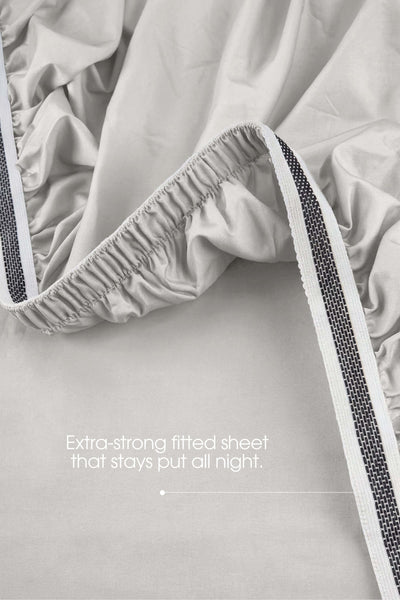 Sateen Deep Fitted Sheet – Silky 100% Cotton | Bedable - Bed Sheets