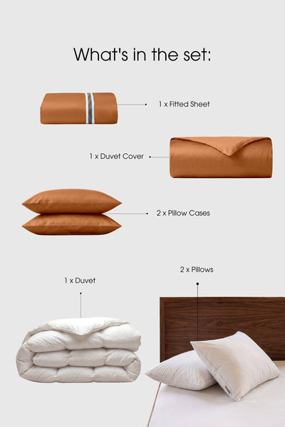 Sateen Bedding Set – Duvet, Pillows & Sheets | Bedable - Bedding