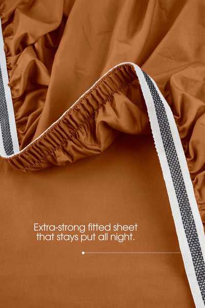 Sateen Deep Fitted Sheet – Silky 100% Cotton | Bedable - Bed Sheets